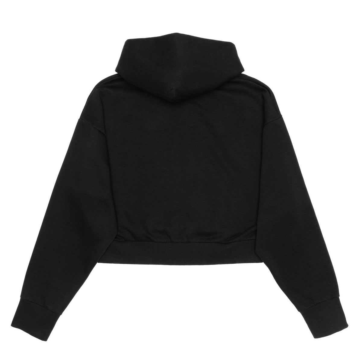Just Like Hero HERO-2120C, Cropped Drop Shoulder Pullover Hoodie, Black