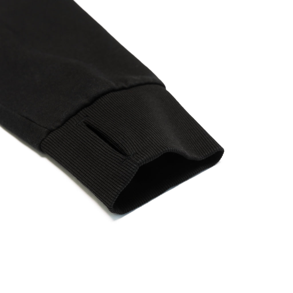 Just Like Hero HERO-2120C, Cropped Drop Shoulder Pullover Hoodie, Black