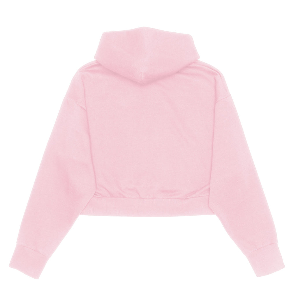 Just Like Hero HERO-2120C, Cropped Drop Shoulder Pullover Hoodie, Pink