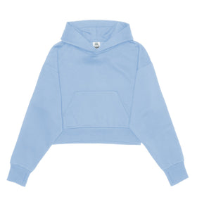 Cropped Drop Shoulder Pullover Hoodie
