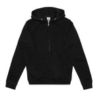 Just Like Hero HERO-3020, Unisex Full Zip Hoodie, Black