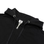 Just Like Hero HERO-3020, Unisex Full Zip Hoodie, Black