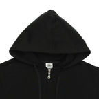 Just Like Hero HERO-3020, Unisex Full Zip Hoodie, Black