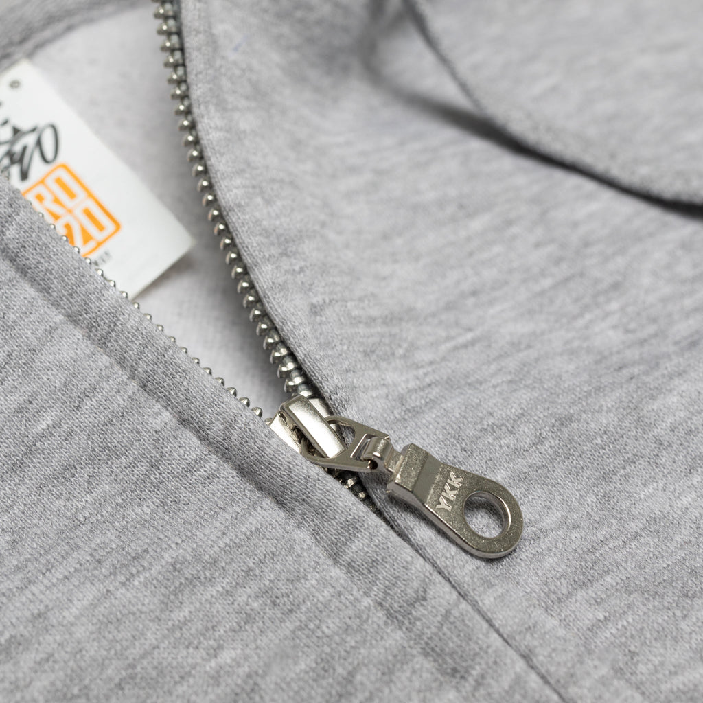 Just Like Hero HERO-3020, Unisex Full Zip Hoodie, Sport Grey