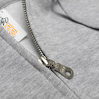 Just Like Hero HERO-3020, Unisex Full Zip Hoodie, Sport Grey