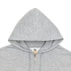 Just Like Hero HERO-3020, Unisex Full Zip Hoodie, Sport Grey