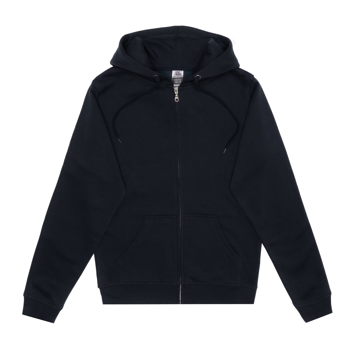 Just Like Hero HERO-3020, Unisex Full Zip Hoodie, Navy Blue