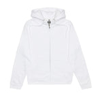 Just Like Hero HERO-3020, Unisex Full Zip Hoodie, White (FINAL SALE)