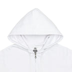 Just Like Hero HERO-3020, Unisex Full Zip Hoodie, White (FINAL SALE)