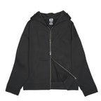 Just Like Hero HERO-3050, Max Unisex Blank Full Zip Hoodie, Off Black