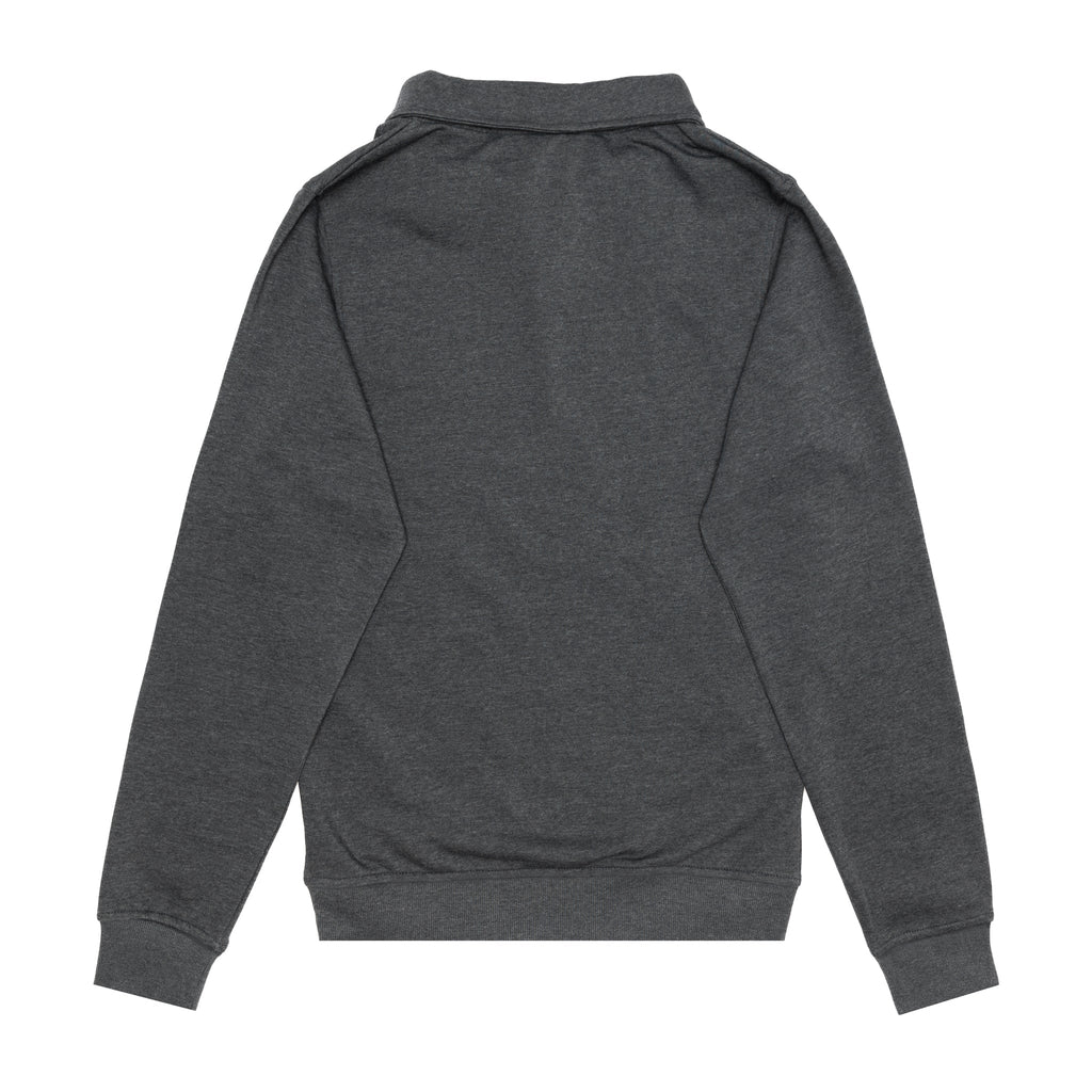 Just Like Hero HERO-4020, Youth Quarter Zip Sweatshirt, Dark Heather