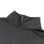 Just Like Hero HERO-4020, Youth Quarter Zip Sweatshirt, Dark Heather