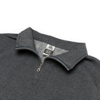 Just Like Hero HERO-4020, Youth Quarter Zip Sweatshirt, Dark Heather