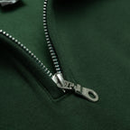 Just Like Hero HERO-4020, Youth Quarter Zip Sweatshirt, Forest Green
