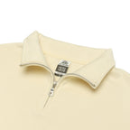 Just Like Hero HERO-4020, Youth Quarter Zip Sweatshirt, Ivory