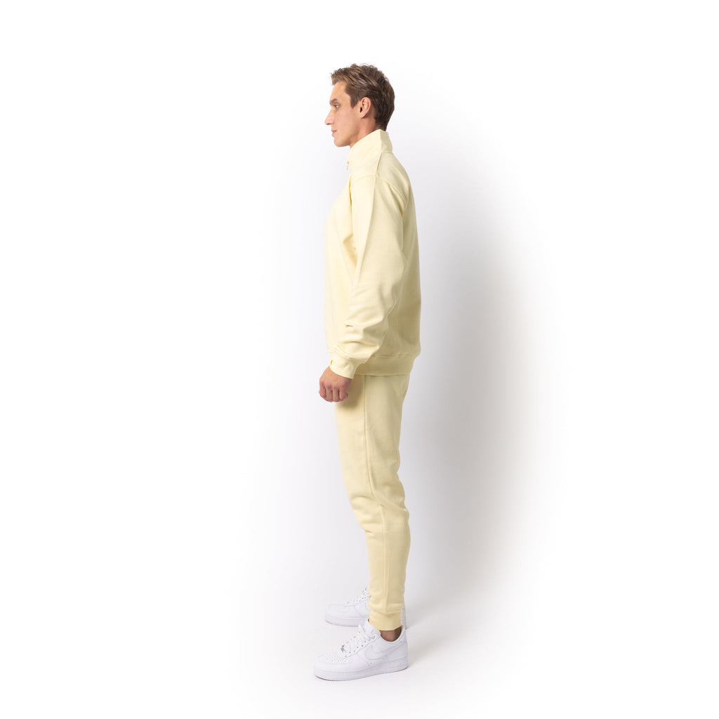 Just Like Hero HERO-4020, Youth Quarter Zip Sweatshirt, Ivory