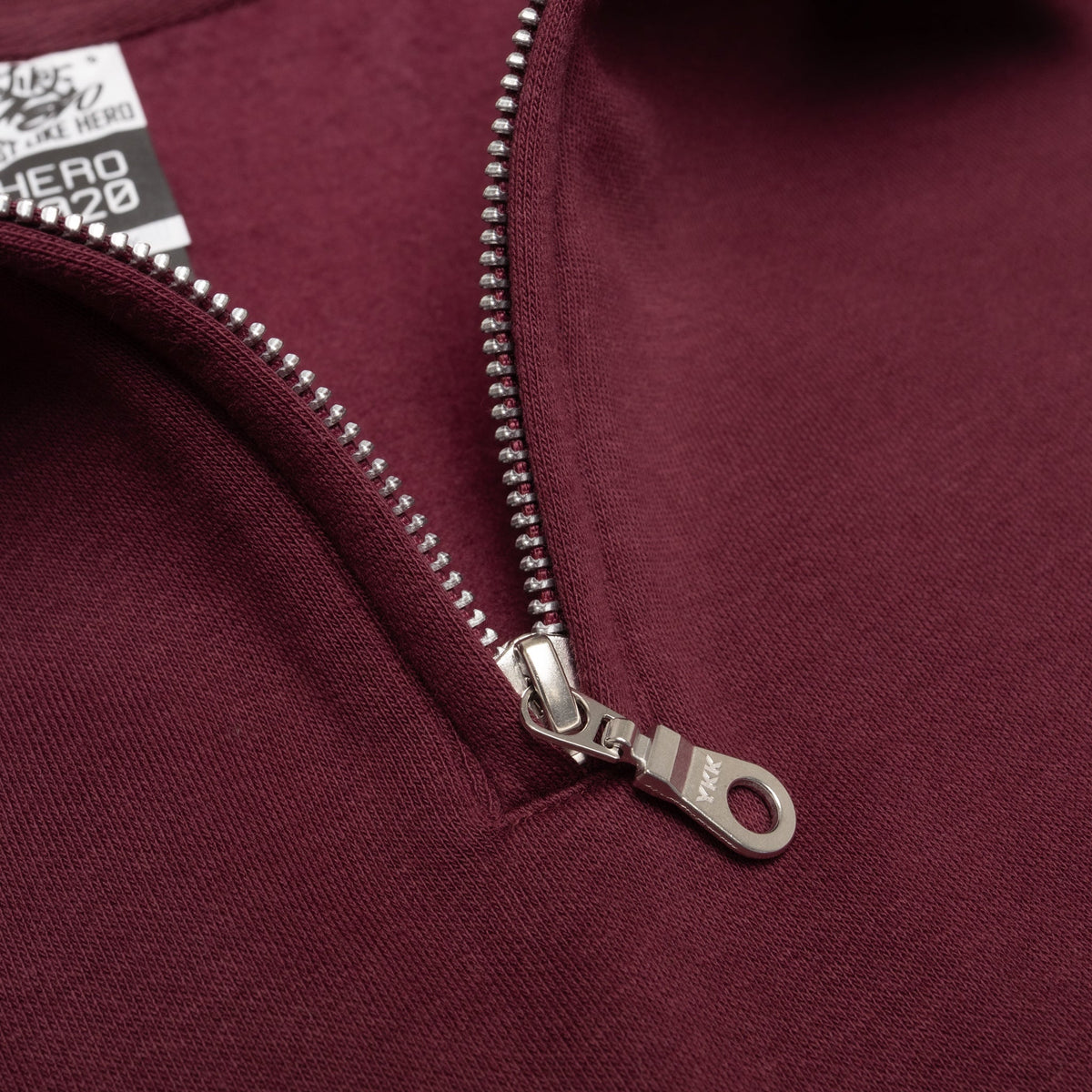 Just Like Hero HERO-4020, Youth Quarter Zip Sweatshirt, Maroon
