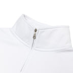 Just Like Hero HERO-4020, Youth Quarter Zip Sweatshirt, White