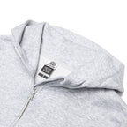 Just Like Hero HERO-4220, Unisex Drop Shoulder 1/2 Zip Hoodie, Ash Heather