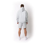 Just Like Hero HERO-4220, Unisex Drop Shoulder 1/2 Zip Hoodie, Ash Heather