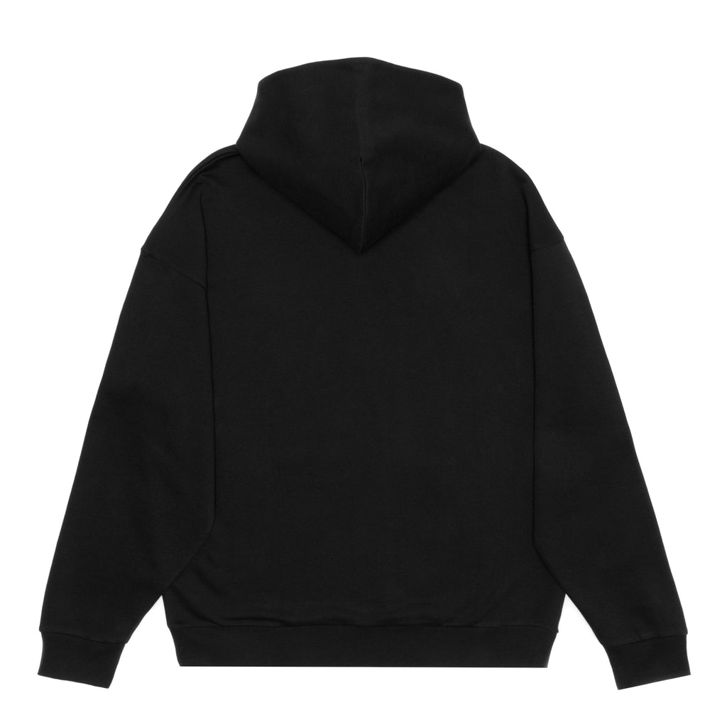 Just Like Hero HERO-4220, Unisex Drop Shoulder 1/2 Zip Hoodie, Black
