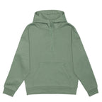 Just Like Hero HERO-4220, Unisex Drop Shoulder 1/2 Zip Hoodie, Dusty Green