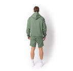 Just Like Hero HERO-4220, Unisex Drop Shoulder 1/2 Zip Hoodie, Dusty Green