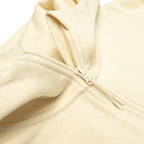 Just Like Hero HERO-4220, Unisex Drop Shoulder 1/2 Zip Hoodie, Ivory