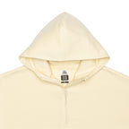 Just Like Hero HERO-4220, Unisex Drop Shoulder 1/2 Zip Hoodie, Ivory