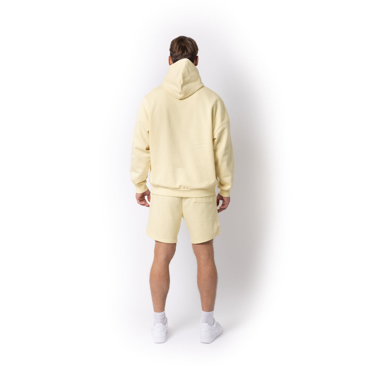 Just Like Hero HERO-4220, Unisex Drop Shoulder 1/2 Zip Hoodie, Ivory