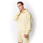 Just Like Hero HERO-4220, Unisex Drop Shoulder 1/2 Zip Hoodie, Ivory