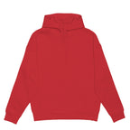 Just Like Hero HERO-4220, Unisex Drop Shoulder 1/2 Zip Hoodie, Red