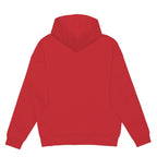 Just Like Hero HERO-4220, Unisex Drop Shoulder 1/2 Zip Hoodie, Red