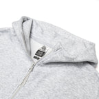 Just Like Hero HERO-4220C, Cropped Drop Shoulder 1/2 Zip Hoodie, Ash Heather