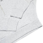 Just Like Hero HERO-4220C, Cropped Drop Shoulder 1/2 Zip Hoodie, Ash Heather