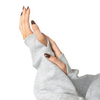 Just Like Hero HERO-4220C, Cropped Drop Shoulder 1/2 Zip Hoodie, Ash Heather