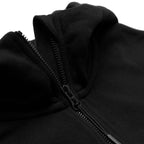 Just Like Hero HERO-4220C, Cropped Drop Shoulder 1/2 Zip Hoodie, Sky Blue