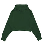 Just Like Hero HERO-4220C, Cropped Drop Shoulder 1/2 Zip Hoodie, Forest Green