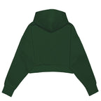 Just Like Hero HERO-4220C, Cropped Drop Shoulder 1/2 Zip Hoodie, Forest Green