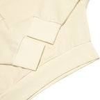 Just Like Hero HERO-4220C, Cropped Drop Shoulder 1/2 Zip Hoodie, Ivory