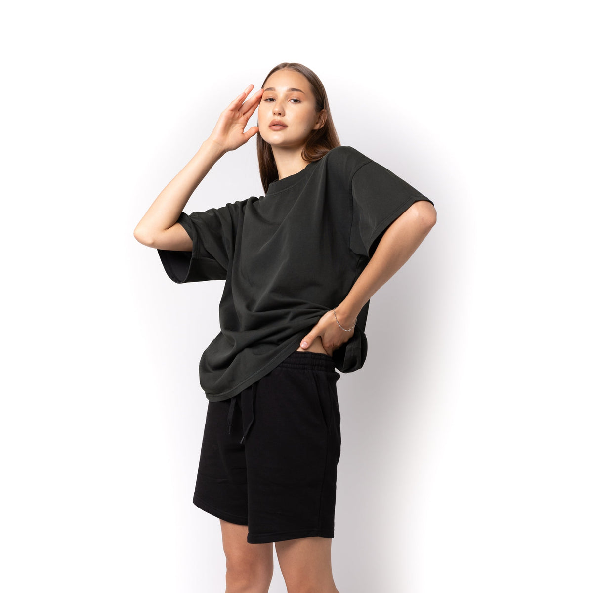 Just Like Hero HERO-300, Unisex Super Heavy Oversized Tee, Acid Black
