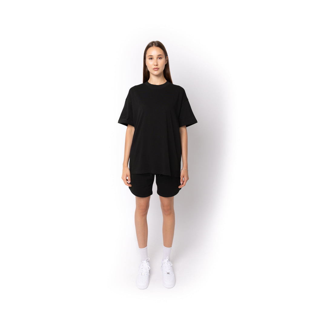 Just Like Hero HERO-300, Unisex Super Heavy Oversized Tee, Black