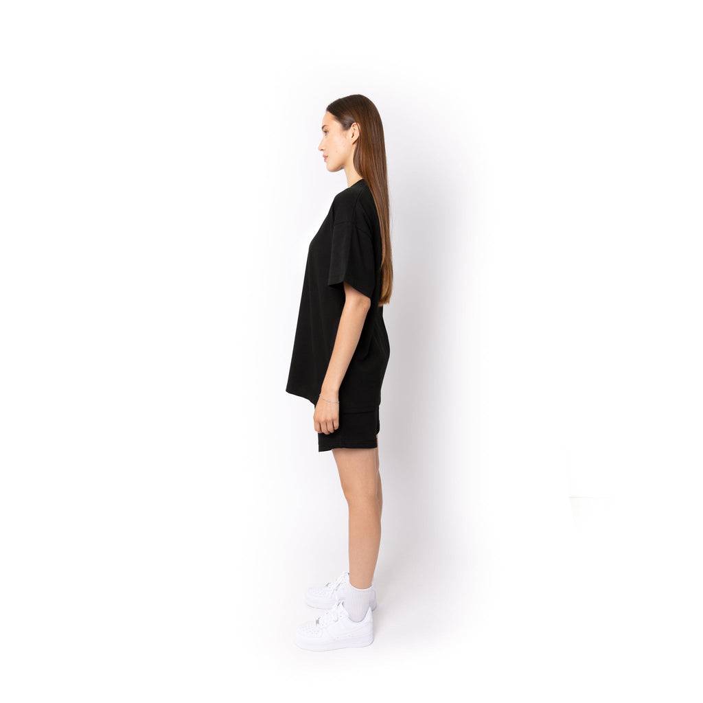 Just Like Hero HERO-300, Unisex Super Heavy Oversized Tee, Black