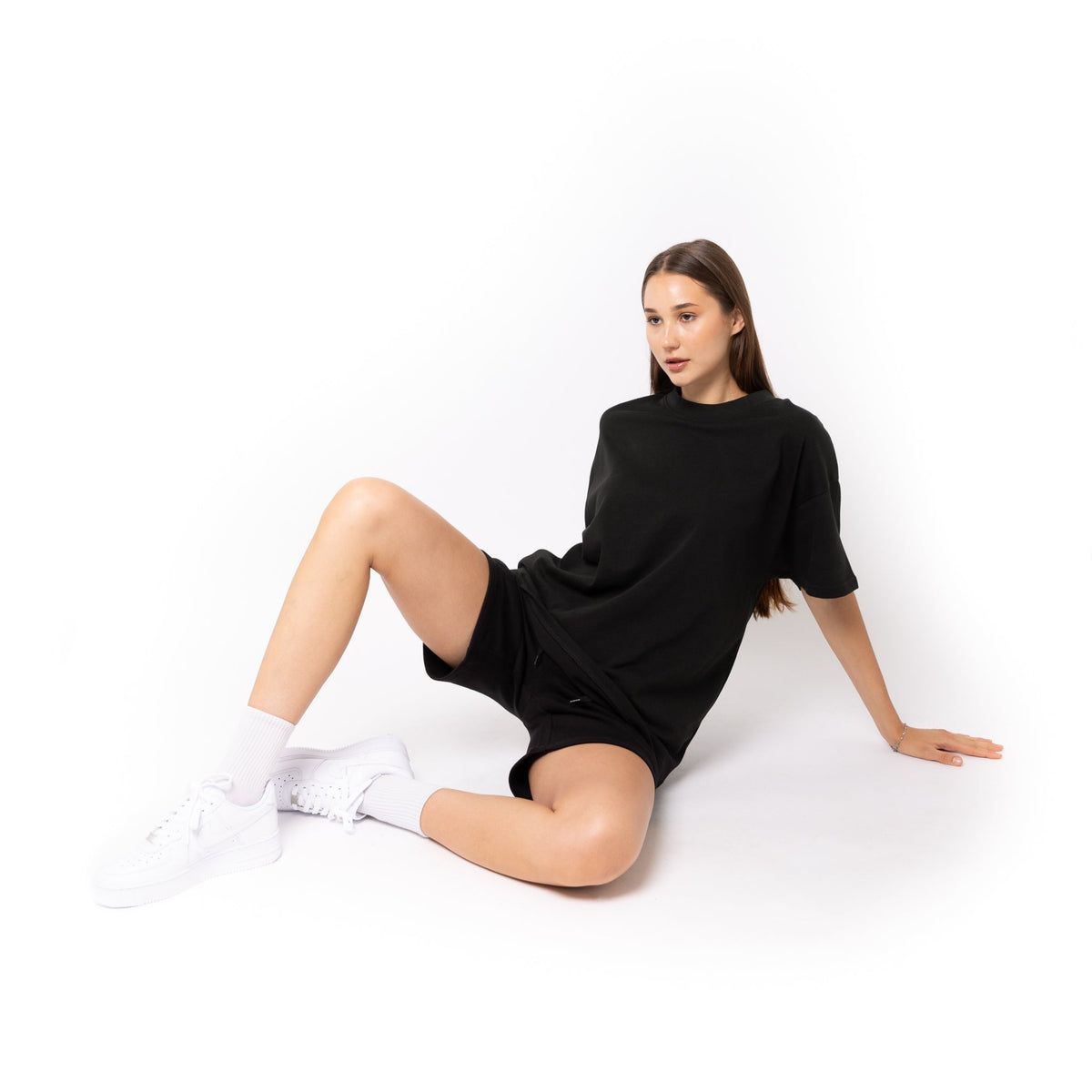 Just Like Hero HERO-300, Unisex Super Heavy Oversized Tee, Black