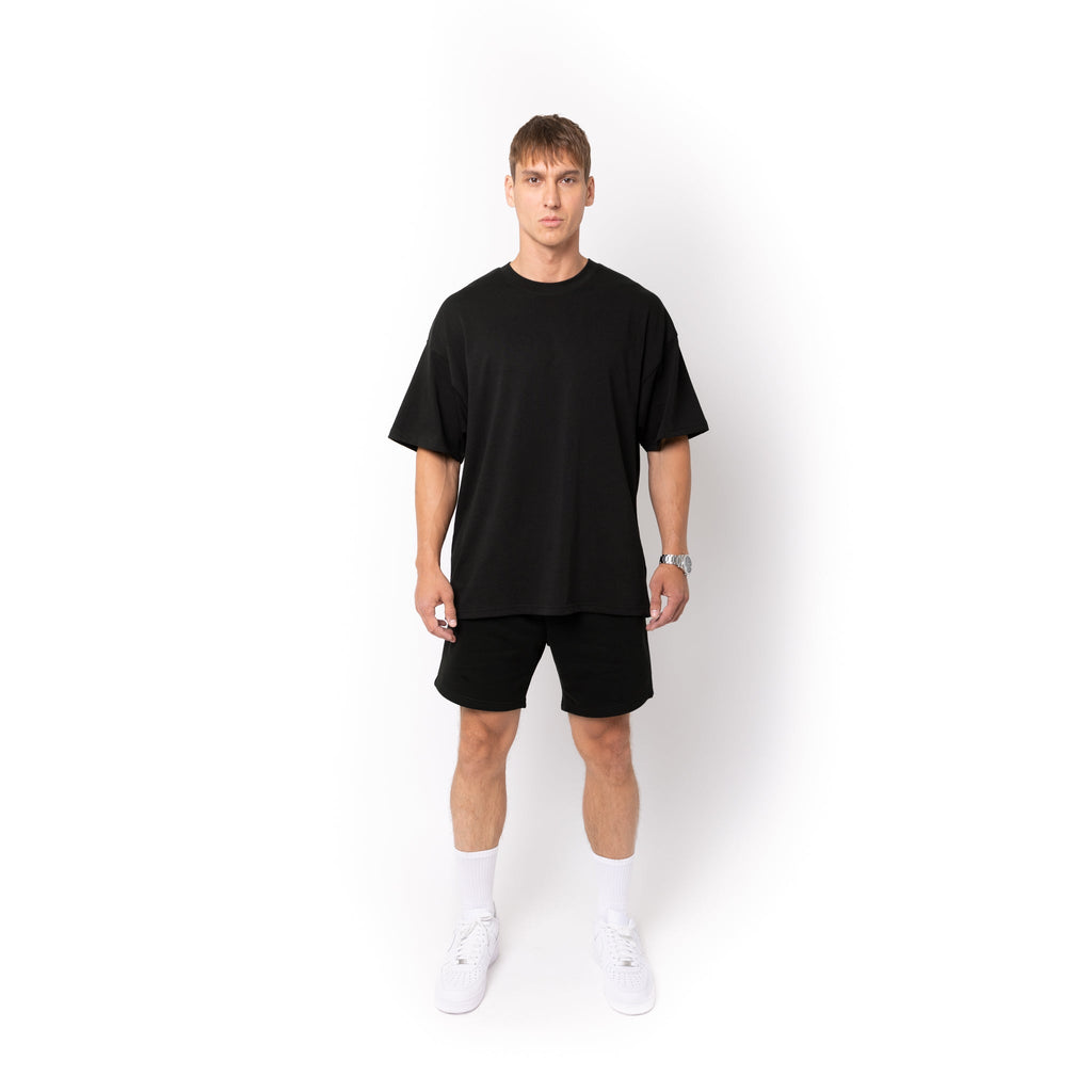 Just Like Hero HERO-6020, 7" Sweatshorts, Black