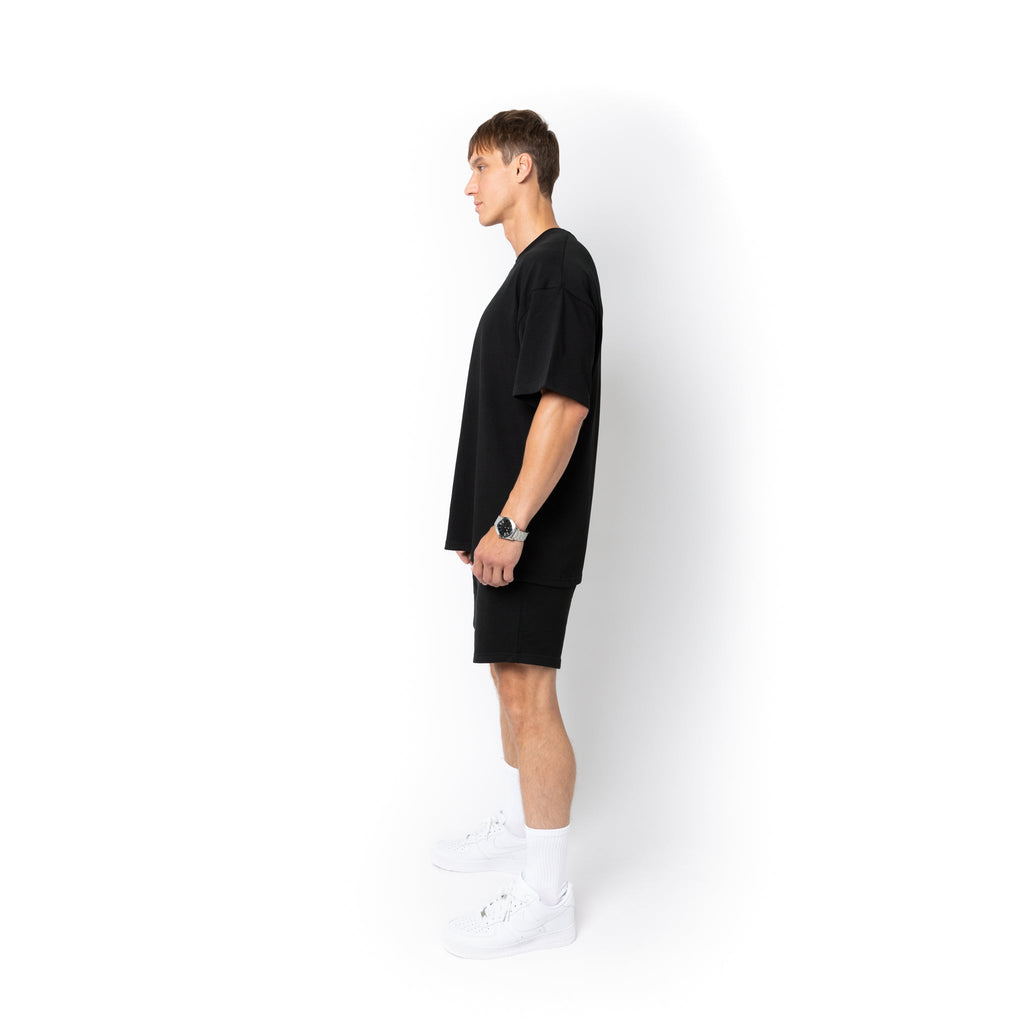 Just Like Hero HERO-300, Unisex Super Heavy Oversized Tee, Black