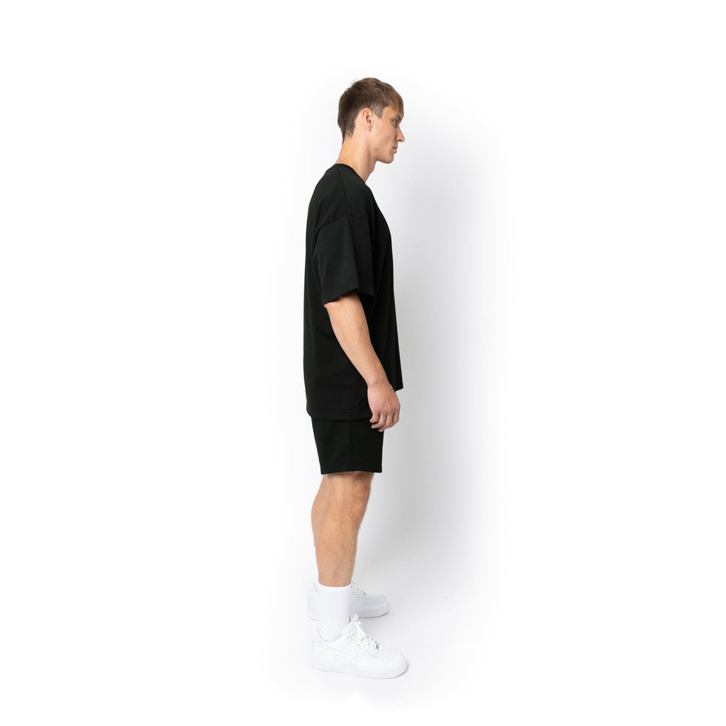 Just Like Hero HERO-300, Unisex Super Heavy Oversized Tee, Black