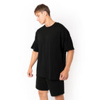 Just Like Hero HERO-300, Unisex Super Heavy Oversized Tee, Black