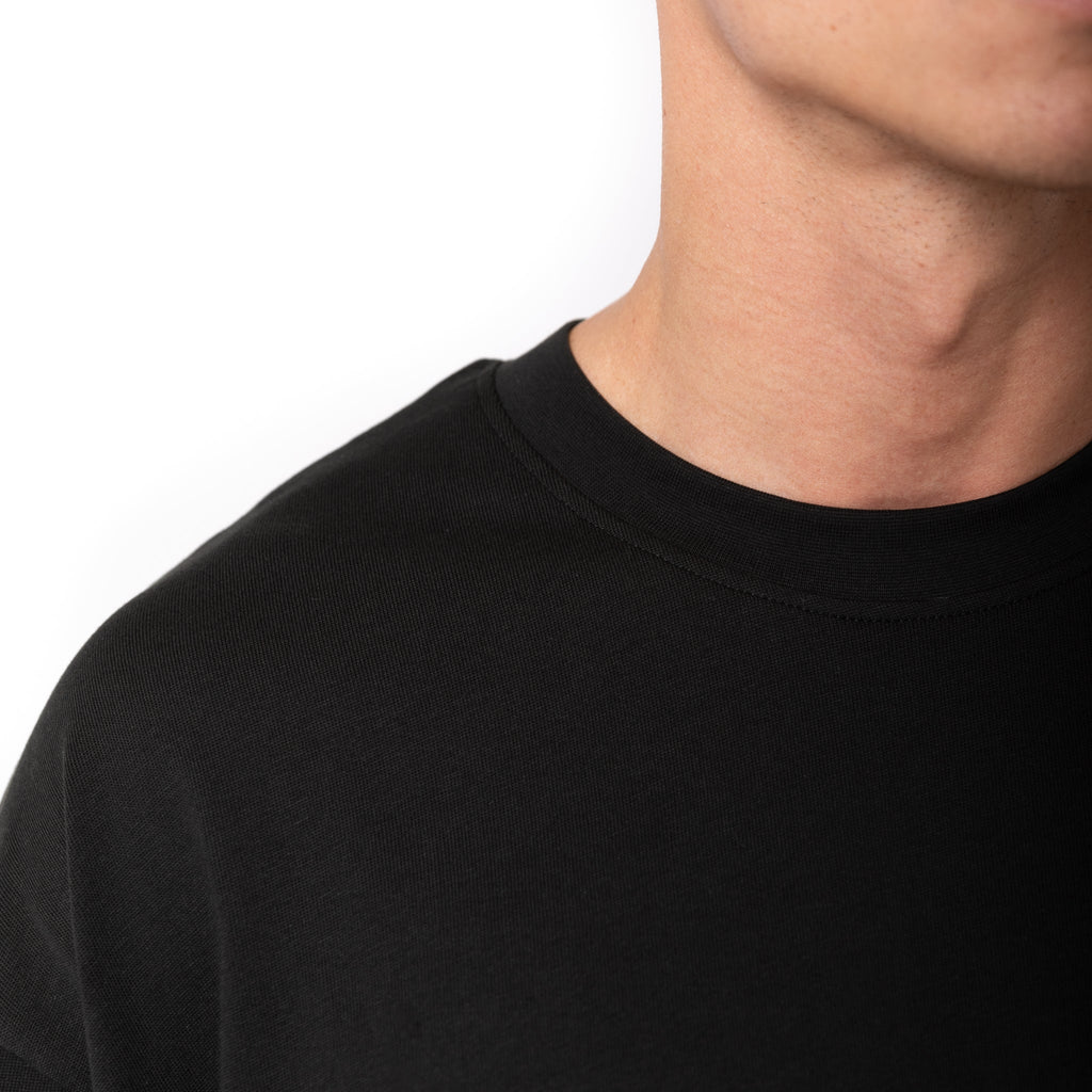 Just Like Hero HERO-300, Unisex Super Heavy Oversized Tee, Black
