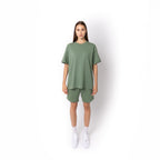 Just Like Hero HERO-300, Unisex Super Heavy Oversized Tee, Dusty Green